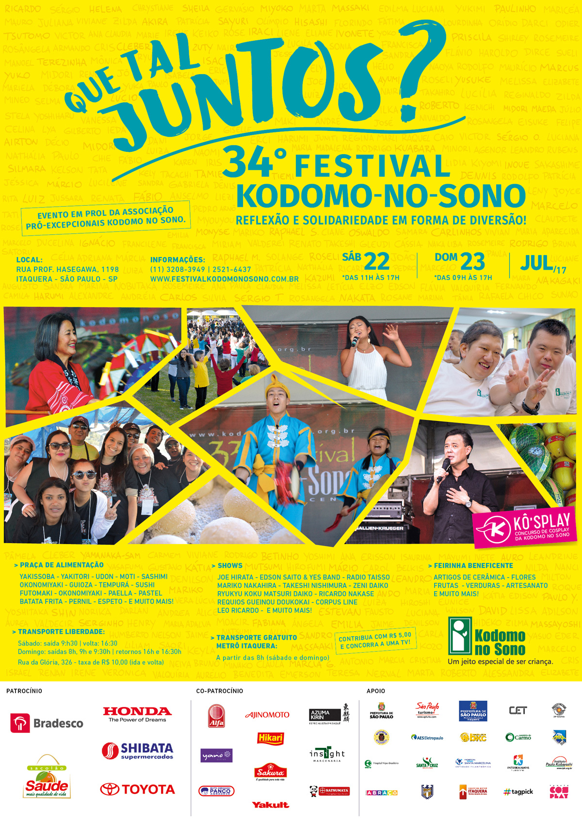 Divulgação 34º Festival Kodomo no Sono - Amarelo