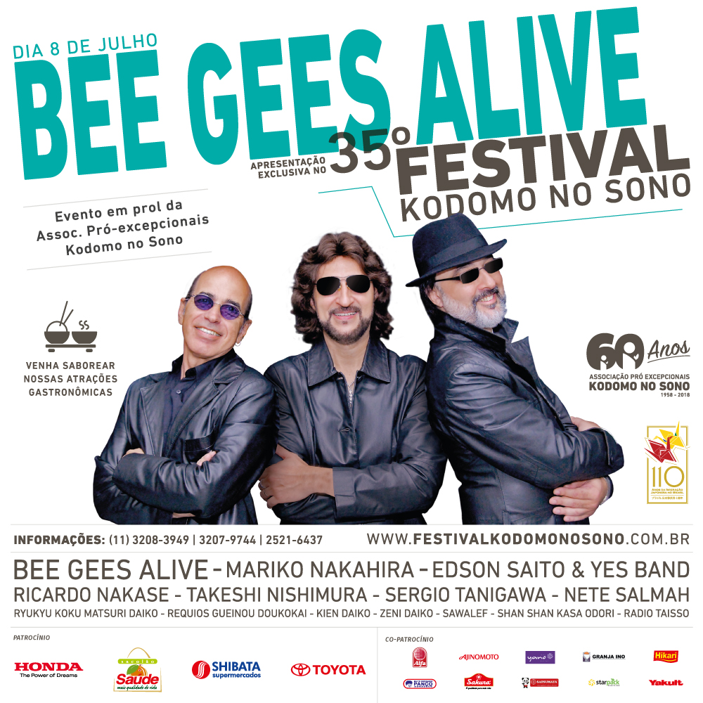Bee Gees Alive no 35º Festival Kodomo no Sono